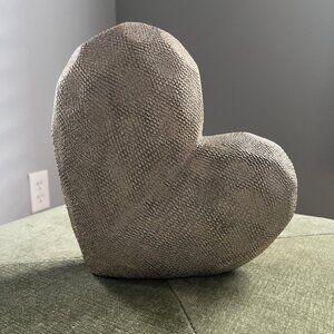 Gold Glitter Heart Table Decor